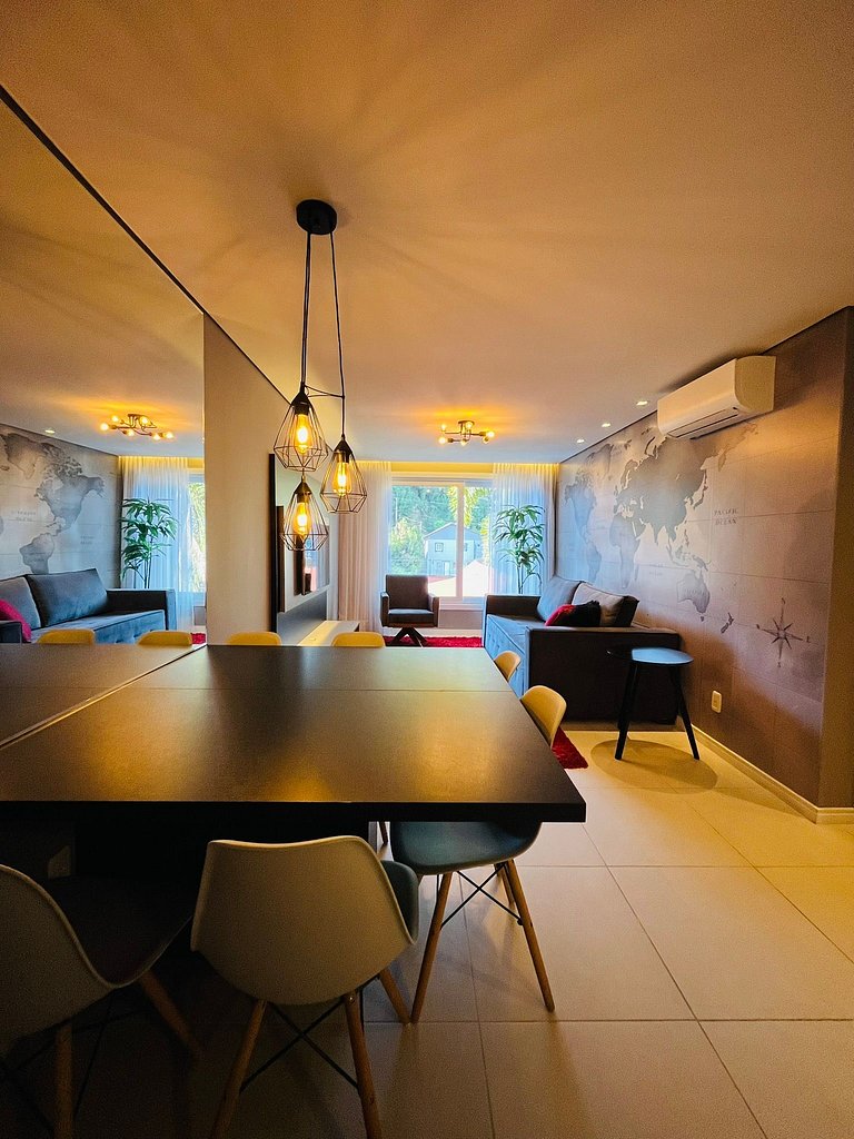 Apartamento de 2 quartos, 1 suíte, centro Gramado