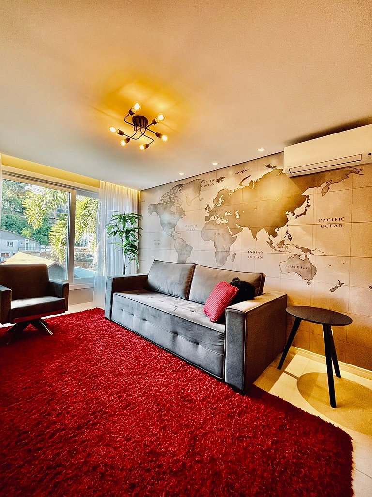 Apartamento de 2 quartos, 1 suíte, centro Gramado
