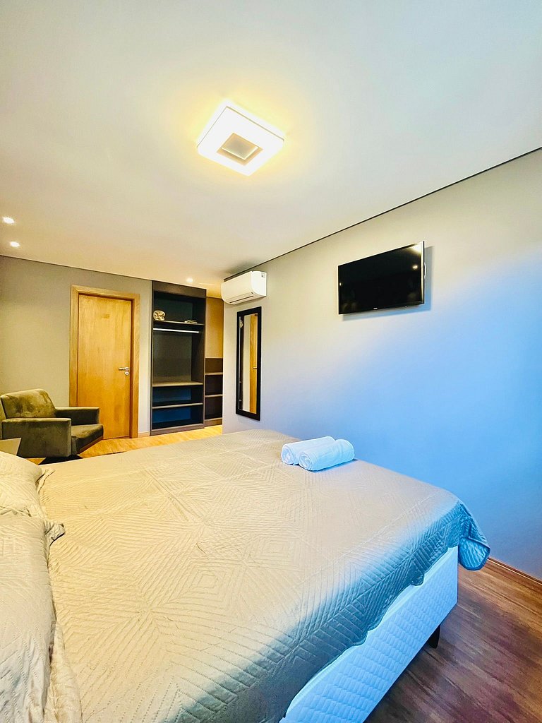 Apartamento de 2 quartos, 1 suíte, centro Gramado