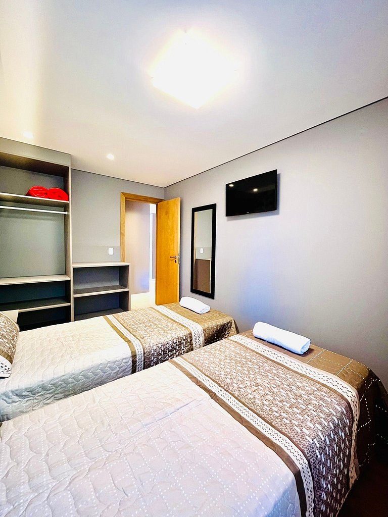 Apartamento de 2 quartos, 1 suíte, centro Gramado