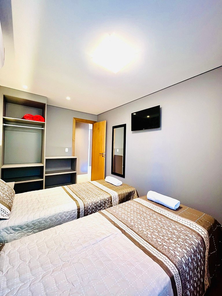 Apartamento de 2 quartos, 1 suíte, centro Gramado