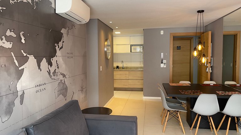 Apartamento de 2 quartos, 1 suíte, centro Gramado