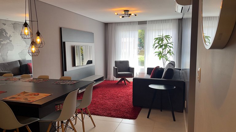 Apartamento de 2 quartos, 1 suíte, centro Gramado