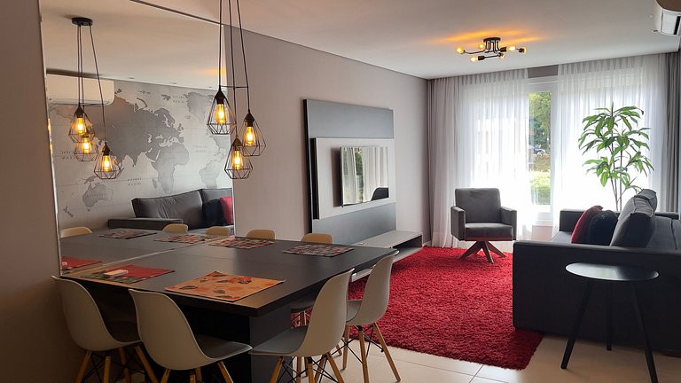 Apartamento de 2 quartos, 1 suíte, centro Gramado