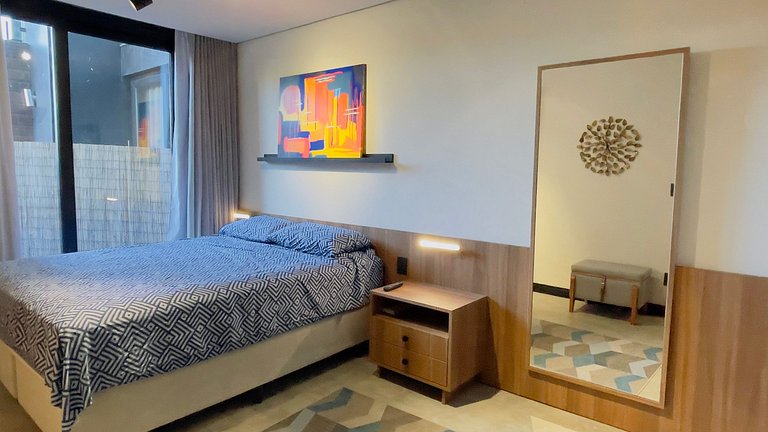 1-bedroom apartment with a suite, terrace, and swimming pool