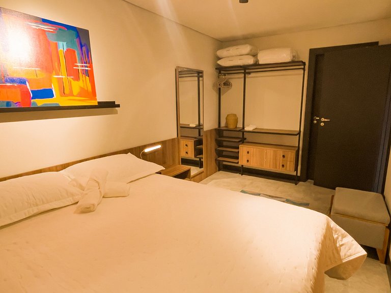 Apto 1 suite, terraza, piscina en el centro de Canela